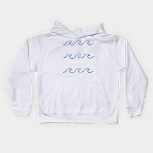 3 Little Waves Kids Hoodie